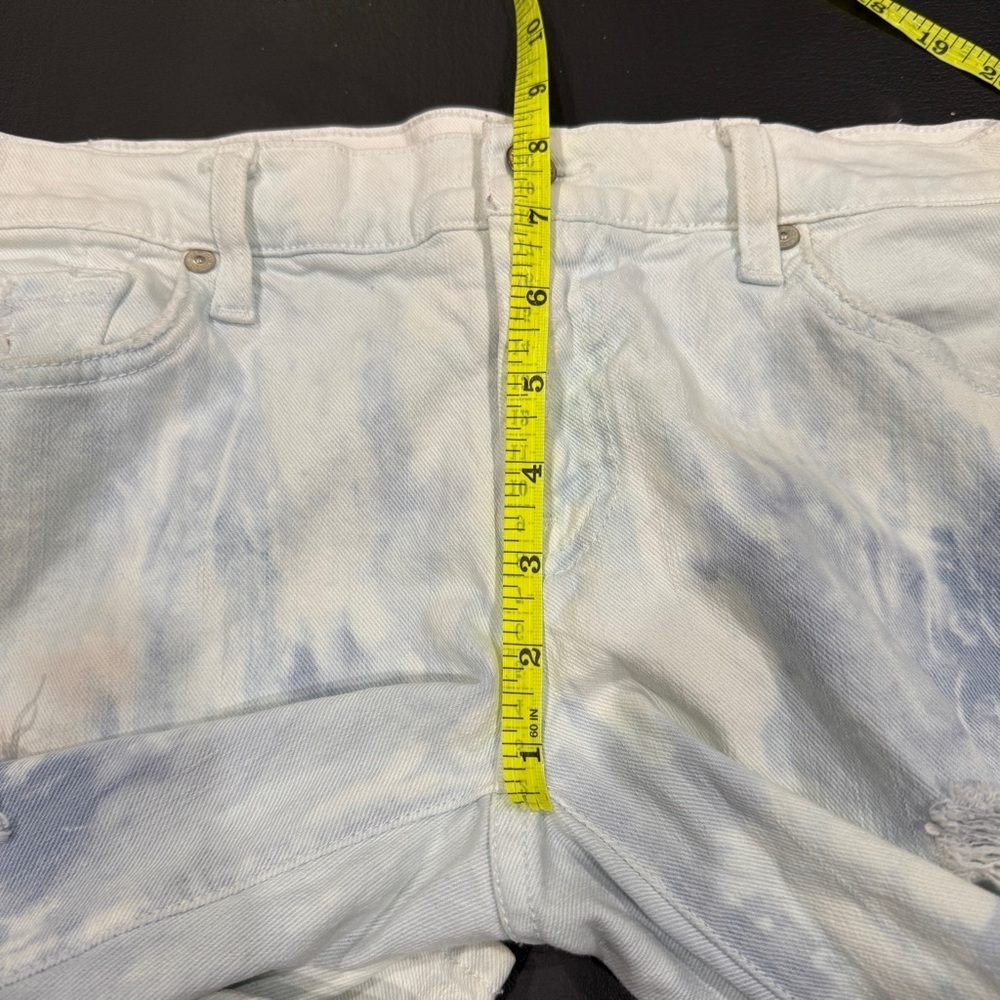 7 For All Mankind Tie Dye Distressed Roxanne  Skinny Jeans - Picture 11 of 12